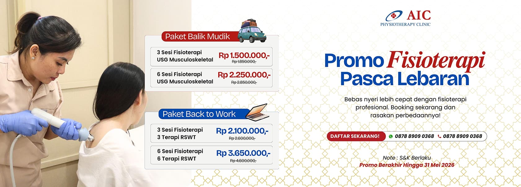 After Eid al-Fitr Physiotherapy Promotion